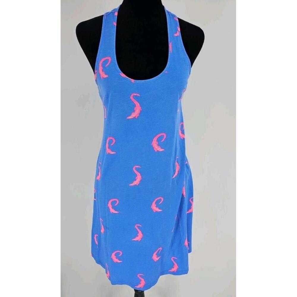 Lilly‎ Pulitzer Melle Dress Lapis Blue Croc Half Drop #123186 Sz XS